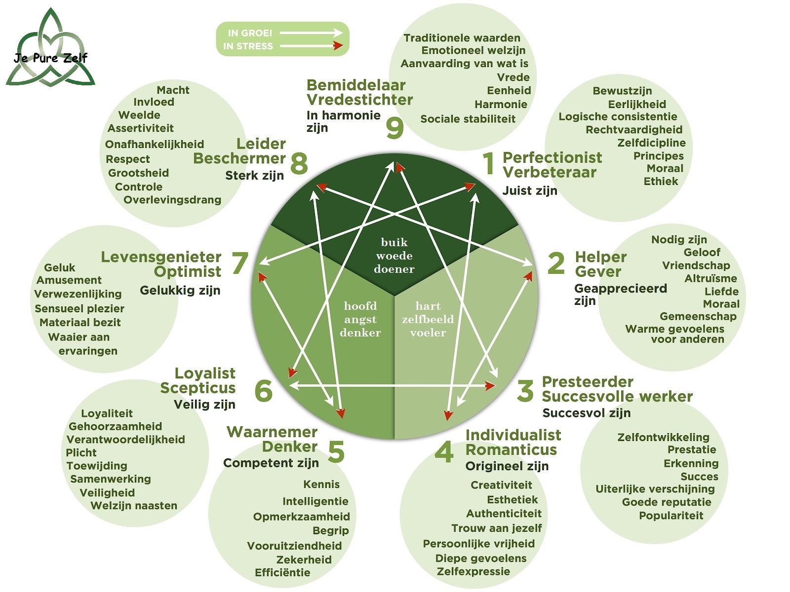 Enneatypes met uitleg JPZ